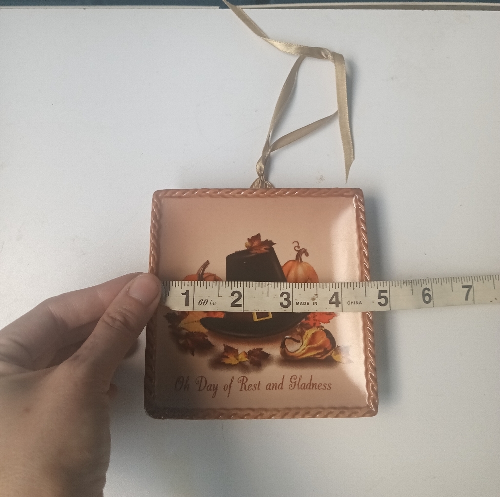 Thanksgiving Decorative Hanging Plaque - Picture 7 of 9